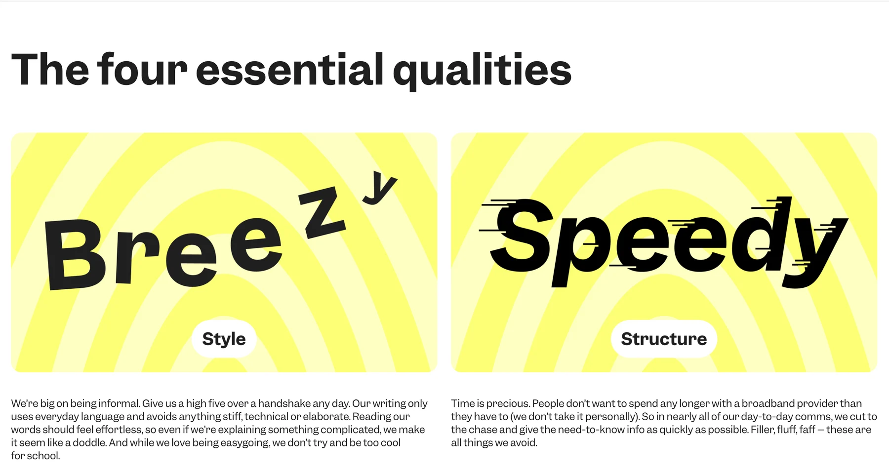 Cuckoo brand qualities – Breezy and Speedy
