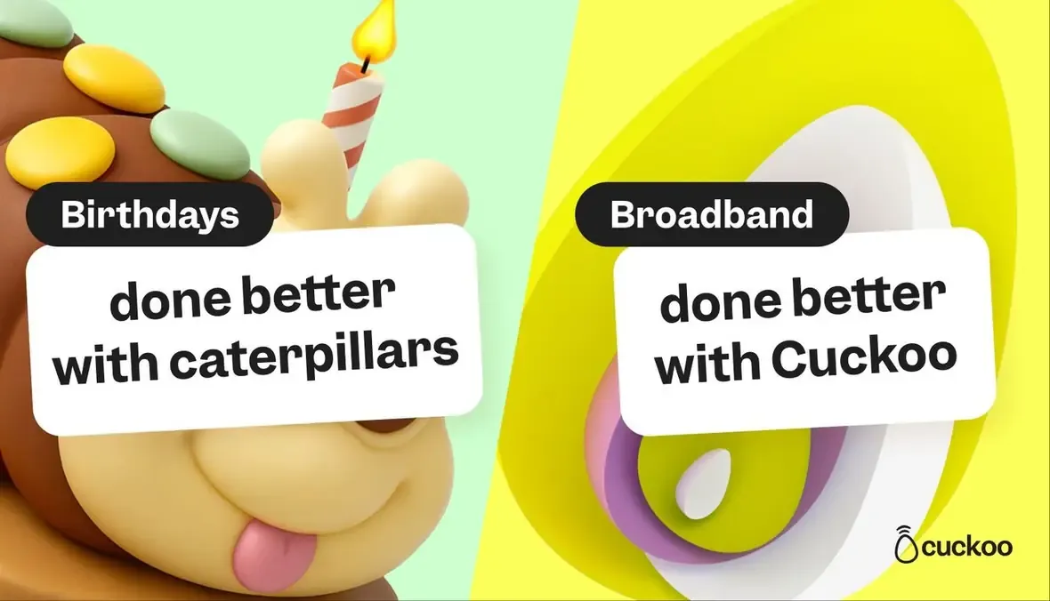Cuckoo &lsquo;Broadband, done better&rsquo; spoof OOH — Birthdays