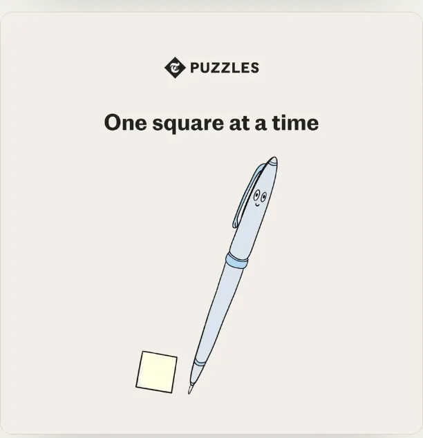 Telegraph Puzzles — &lsquo;One square at a time&rsquo;