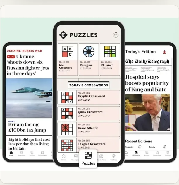 Telegraph Puzzles — in-app crosswords